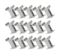 Abaodam Elevadores de Soporte de Vías de Tren de Plástico 15 Piezas, Accesorios Compatibles para Puentes Ferroviarios Multilayer, Resistentes Intemperie, Pedestales Ajustables para