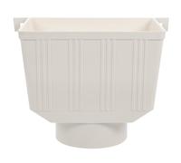 Abaodam Embudo Colector para Bajante Canalón PVC 110Mm Adaptador de Bajante para Recogida de Agua en Viviendas