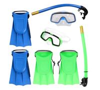Abaodam Equipo de Snorkel Gafas de Natación de Silicona y Tubo de Aire, Diseño Cómodo y Ajuste Hermético para Snorkel y Buceo Seguro