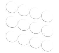 Abaodam Espaciadores de Escritorio, Almohadillas de Vidrio para Mesa Transparentes de PP, 12 Pcs, para Mesa de Comedor y Muebles de Madera