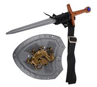 Abaodam Espada Renacentista Cinturón Ajustable Funda para Espada y Escudo Vikingo Rígido Accesorios Cosplay para Hombre Juego de Protección Histórica