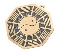 Abaodam Espejo De Latón Bagua De 10 Cm, Decorativo y Colgante, Material Latón, Protección Feng Shui para Hogar y Oficina, Adorno para Alejar Espíritus Malignos