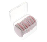 Abaodam Esponjas de Maquillaje sin Látex 12 Pcs Redondas para Uso Seco y Húmedo Correa Aplicadora Rosa para Polvos Faciales Base Maquillaje Cosmético