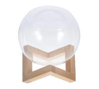 Abaodam Estación de Propagación de Plantas con Soporte de Madera Retro de para Hidropónicos Decoración de y Bodas Jarrón Apertura Inclinada y Diseño Elegante Diámetro