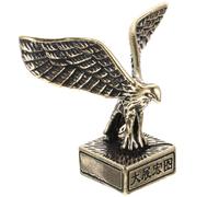 Abaodam Estatua de Águila de Latón Dorado, Adorno en Miniatura Realista para Escritorio y Oficina, Decoración Clásica de Estilo Vintage