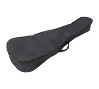 Abaodam Estuche Acolchado para Ukelele de 23 Pulgadas Funda Negra Gruesa Correas Ajustables y Múltiples Compartimentos Bolsa de Transporte para Mandolina y Almacenamiento de Accesorios