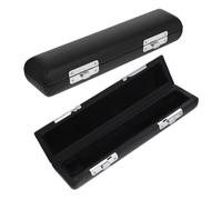 Abaodam Estuche de Pu para Flauta Piccolo de 16 Agujeros, Caja Protectora Negra para Almacenamiento y Transporte, Juego de 2 Unidades, Diseño Ligero para Uso Profesional y Viaje