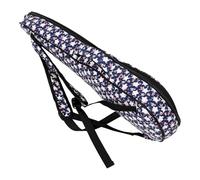 Abaodam Estuche para Ukelele Mochila Doble Función, Bolsa Duradera de Lona Resistente al Agua, Tamaño Mediano en Color Azul Estrellado, Correa Ajustable para Transporte Portátil