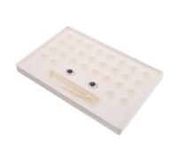 Abaodam Estuche Pequeño para Guardar Lentes de Contacto Caja Organizadora Múltiples Compartimentos Soporte Plástico Resistente y Transparente para Uso Diario Viajes y Exhibición de