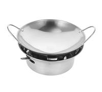 Abaodam Estufa De Alcohol para Olla Caliente Olla De Doble Oreja con Quemador para Exteriores
