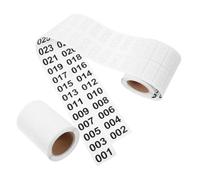 Abaodam Etiquetas Adhesivas Número 40x20 Mm 1000 Unidades Autoadhesivas para Inventario Gestión Almacén Oficina