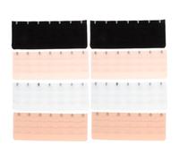 Abaodam Extensor de Sujetador de 8 Piezas con 3 Hileras y 7 Ganchos, Acero Inoxidable y Poliéster, Aumenta la Comodidad y Espacio para Mujeres Durante Lactancia y Reducción de Talla