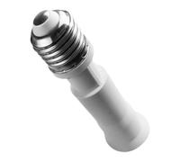 Abaodam Extensor y Prolongación de Enchufe de Luz de Portalámparas Telescópico E27 y Ajustable Base de Bombilla de Plástico y Metal, Instalación Simple para Exteriores