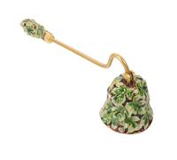 Abaodam Extintor para Apagar Velas de Mecha Vintage de Aleación de Zinc Verde Protección contra Goteo de Cera, Herramienta Elegante en Sesiones de Lectura y Decoración de Mesa