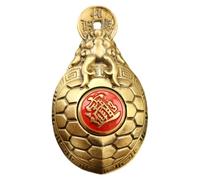 Abaodam Figura Decorativa de Tortuga Dragón de Latón, Estilo Chino Vintage | Acabado Dorado, Patrón Tradicional, Base Estable, para Mesa de Té Gongfu, Estudio y Recepción
