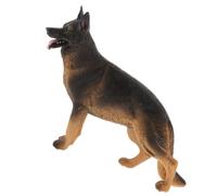 Abaodam Figura Realista de Perro Pastor Alemán de Plástico 4,5x3,2 Pulgadas, Juguete, Figura de Acción de Cachorro para Decoración y Aprendizaje, Estatua Detallada para Casa y Jardín