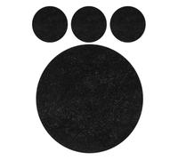 Abaodam Filtros de Carbón Redondos para Compostador de Cocina, Filtro de Repuesto de Fibra de Algodón, Eliminación de Olores y Filtración, Paquete de 4 Piezas
