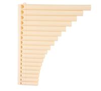 Abaodam Flauta De Pan Profesional De Tubos Para Principiantes Instrumento Musical Educativo Color Beige