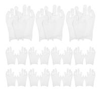 Abaodam Flexibles y Cómodos para Trabajo de Algodón Blanco 12 Pares de Guantes Dedos Descubiertos Ideales para Ocasiones Formales y Uso Diario