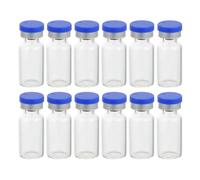 Abaodam Frascos de vidrio de 3 ml para muestreo y almacenamiento, 50 piezas, portátiles, para hospitales y química