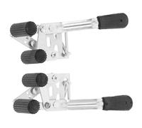 Abaodam Frenos para Silla de Ruedas con Diseño de Doble Abrazadera Antideslizantes Fijación Lateral por Tornillos Accesorios Aplicables para Reparación Manual y Reemplazo Seguro