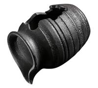 Abaodam Fuente de Cerámica Pequeña Negra Abertura Superior para Circulación de Agua, Jarrón Cascada Decorativo para Interior y Jardín, Fuente Decorativa de Mesa sin Bomba para Balcón y