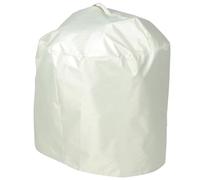 Abaodam Funda para Barbacoa Redonda 50x46 Cm, Cubierta Ajustable para Parrilla de Gas Beige 210d, Protección contra Polvo, Agua y Rayos UV para Exterior y Camping