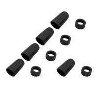 Abaodam Funda Protectora para Flauta en C, Juego de 10 Piezas Negras, Cubierta de Interfaz Portátil Resistente a Arañazos, Accesorios para Flauta de Viento y Madera, Protección