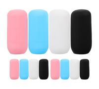 Abaodam Fundas de Silicona Elásticas a Prueba de Fugas Diseño Simple y Material Resistente Pack de 12 Unidades para Botellas de para Champú y Loción