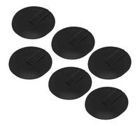 Abaodam Fundas Protectoras de Señuelos de Pesca Negras 6 Piezas, Cubiertas de Seguridad para Anzuelos de 15 Cm, Envolturas Resistentes para Cañas y Cebos, Ideales para Pesca y Transporte