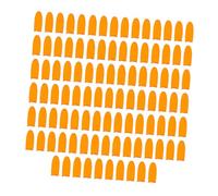 Abaodam Fundas Protectoras Para Dedos m 100 Unidades Antideslizantes De Látex Naranja, Textura Gruesa y Soporte Para Cuidado Salud, Uso En Primeros Auxilios y Trabajo Manual