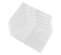 Abaodam Fundas Protectoras para Pasaporte y Organizador De Tarjetas De Plástico Mate, Resistente Al Agua Desgaste, para Viajeros y Estudiantes, Diseño Compacto Múltiples Ranuras, Pack De 5 Unidades