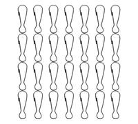 Abaodam Gancho de Resorte para Llavero 100 Piezas de Acero Inoxidable Clip de Mosquetón para Actividades al Aire Libre y Pesca