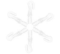 Abaodam Gancho de Varita Ciega 6 Piezas, Gancho de Punta Reforzado para Persianas, Conector Resistente para Varilla de Persiana Vertical, Accesorio para Control de Lamas en Ventanas