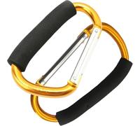 Abaodam Ganchos para Patines de Aluminio Mango de Esponja Cómodo Juego de 2 Unidades en Color Dorado Porta Botas Portátil y Resistente para Deportes al Aire Libre y Patinaje sobre