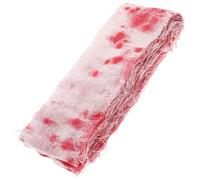 Abaodam Gasa Sangrienta para Decoración de Halloween Diseño Único y Patrón de Manchas de Sangre, Tela de Aislamiento y Corte Libre para Escenas Terroríficas