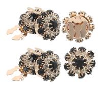 Abaodam Gemelos de 3 Pares Cubiertas de Botones de Aleación y Rhinestone para Camisas y Blusas, Decorativos Estabilidad Integrada para Uso Diario y Transformaciones Rápidas