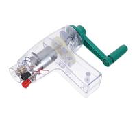 Abaodam Generador de Manivela Portátil Fuente de Alimentación de Emergencia Juguete de Experimento Eléctrico Manual para Experimentos Científicos Generador de Manivela