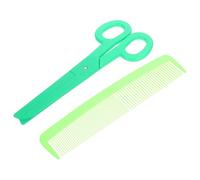 Abaodam Giant Wide Comb and Oversized Clown Scissor Props Divertidos Accesorios para Carnaval Halloween y Espectáculos Escena de Disfraz y Broma Accesorios de Plástico de Fácil Limpieza