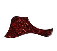 Abaodam Golpeador Autoadhesivo para Guitarra Acústica Tamaño Grueso Color Tortoise Shell, Protector de Pvc Antirayaduras para Guitarra Folk, Placa de Rascado Duradera, Accesorios