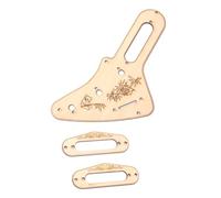 Abaodam Golpeador Humbucker De Guitarra Marco De Anillo De Montaje Completo Madera De Arce Ecológico