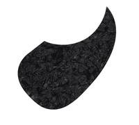 Abaodam Golpeador para Guitarra Acústica y Folk 40/41 Pulgadas Autoadhesivo Protector de Madera Negro Perla Placa Protectora Antiarañazos Accesorio Práctico para Músico