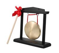 Abaodam Gong De Con Soporte De Madera y Decoración Feng Shui Para Celebraciones y De Inauguración Diámetro