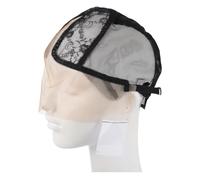 Abaodam Gorra de Encaje en Forma de T Negra para Peluca Malla Elástica, Cómoda y Que Cubre Completamente el Cabello para Ocasiones Informales