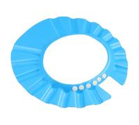 Abaodam Gorro de Ducha Ajustable Color Azul, Protector de Champú Material Eva Que Protege los Ojos Durante el Baño y Corte de Cabello