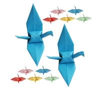 Abaodam Grullas de Origami Hechas a Mano 5 Cm Multicolor para Decoración de San Valentín y Bodas, Kit de Manualidades DIY para Adornos de Papel, Centro de Mesa 100 Piezas Color Aleatorio