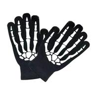 Abaodam Guantes Cálidos de Dedos Completos para Ciclismo Fluorescentes de Halloween Estampado de Esqueleto Talla Única Tejidos Acrílicos Resistentes y Transpirables para Actividades al