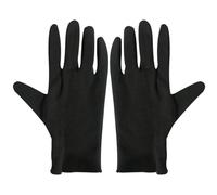 Abaodam Guantes de Algodón Negros Talla S, 12 Pares para Protección y Trabajo Industrial, Guantes Resistentes para Manipulación de Joyas, Limpieza y Uso Exterior, Pack Duradero y Cómodo