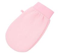 Abaodam Guantes Exfoliantes de Baño de Doble Cara Color Rosa, de Fibra Vegetal, Multiusos para Ducha y Baño, Ideales para Eliminar Polvo y Limpiar la Piel