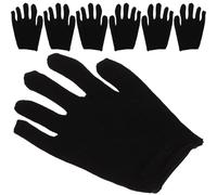 Abaodam Guantes Hidratantes de Algodón Negros M Talla Mediana, 12 Pares para Trabajo, Protección y Cuidado de Manos, Ideales para Jardinería, Inspección de Joyas y Uso Industrial